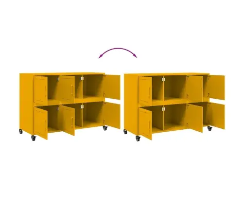 Puhvetkapp, Sinepikollane, 100,5X39X72 cm Teras