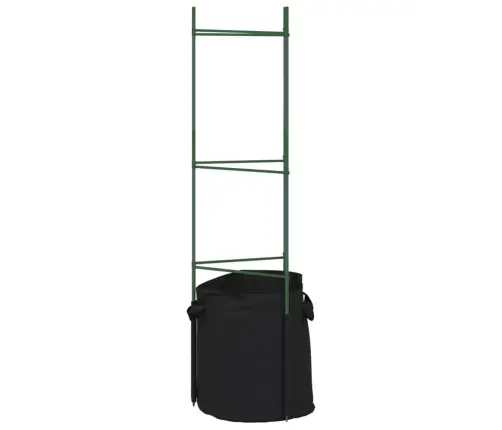 Pomidorų Narvas Su Augalų Maišeliu, 2Vnt., 116cm Plienas Ir Pp Pomidorų Narvas Su Augalų Maišeliu, 2Vnt., 116cm Plienas Ir Pp