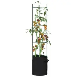 Pomidorų Narvas Su Augalų Maišeliu, 2Vnt., 154cm Plienas Ir Pp