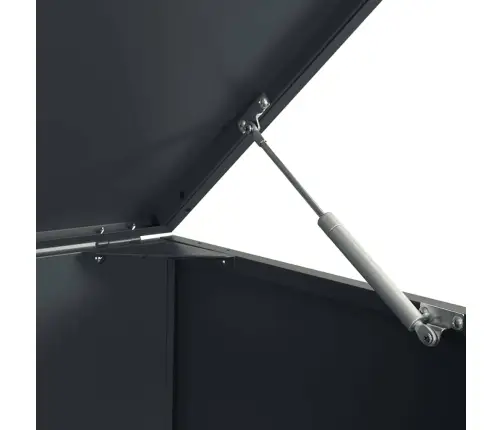 Ratastel Prügikasti Hoiuruum Ühele Prügikastile, Antratsiithall, 69 X 79 X 117 cm Teras