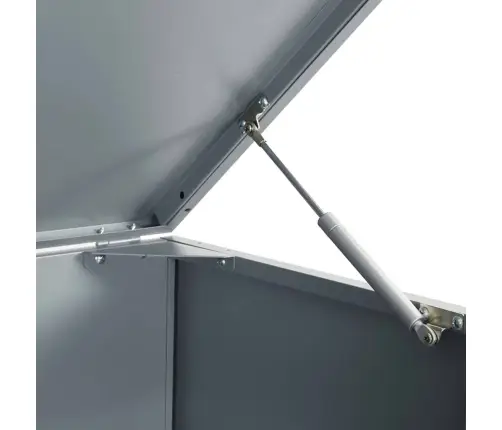 Stoginė Vienam Konteineriui, Pilka, 69X79X117cm Plienas