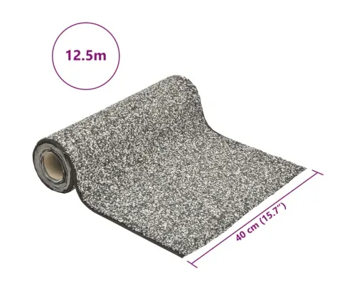 Dīķa Plēve, Pelēka, 1250X40 Cm Vidaxl