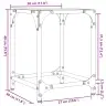 Kafijas Galdiņi, 2 Gab., 30X30X40Cm, Caurspīdīgs, Rūdīts Stikls Vidaxl