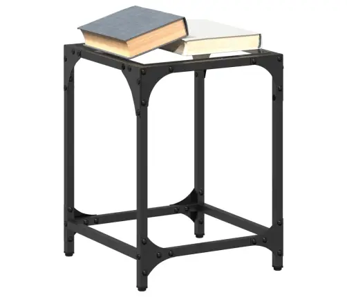 Kafijas Galdiņi, 2 Gab., 30X30X40Cm, Caurspīdīgs, Rūdīts Stikls Vidaxl