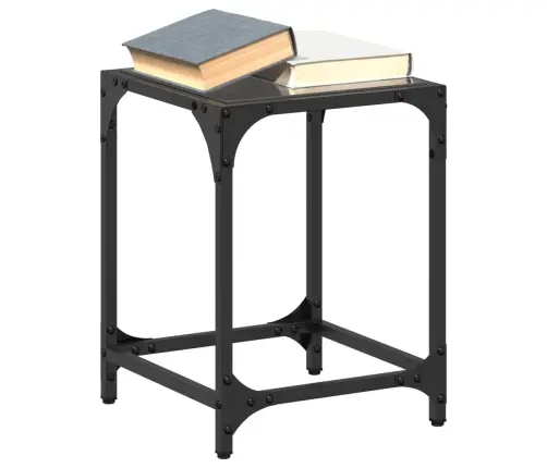 Kohvilaud, Must Klaasplaat, 30X30X40 cm Teras