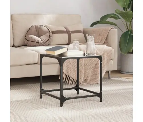 Kohvilaud, Must Klaasplaat, 40X40X40 cm Teras