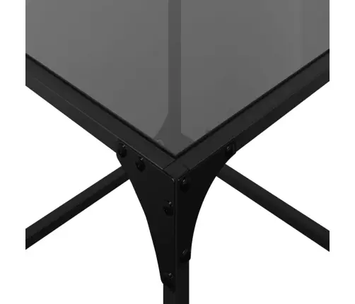 Kohvilaud, Must Klaasplaat, 40X40X40 cm Teras