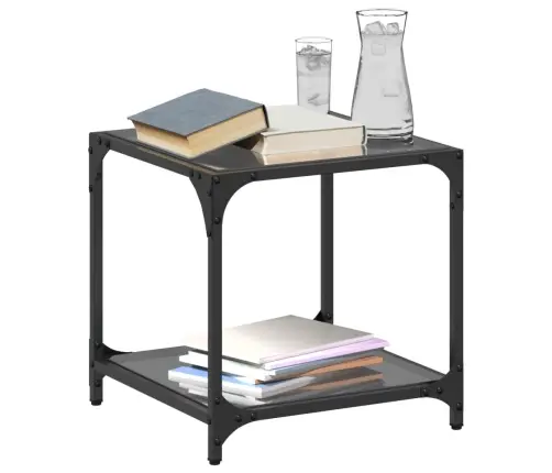 Kavos Staliukas Su Juodu Stalviršiu, 40X40X40cm Plienas
