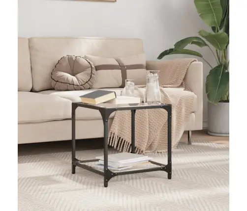 Kavos Staliukas Su Juodu Stalviršiu, 40X40X40cm Plienas