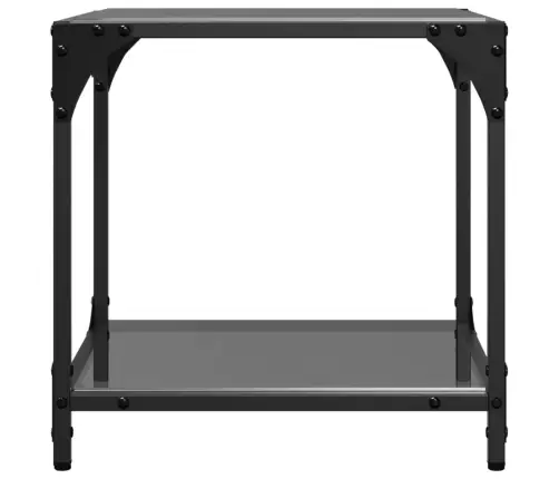 Kafijas Galdiņi Ar Melnu Stikla Virsmu, 2 Gab., 40X40X40 Cm Vidaxl