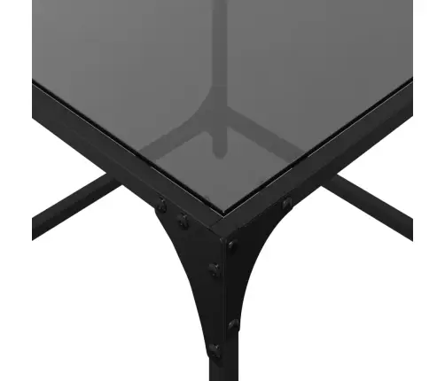 Kohvilauad 2 Tk, Must Klaasplaat, 50X50X40 cm Teras