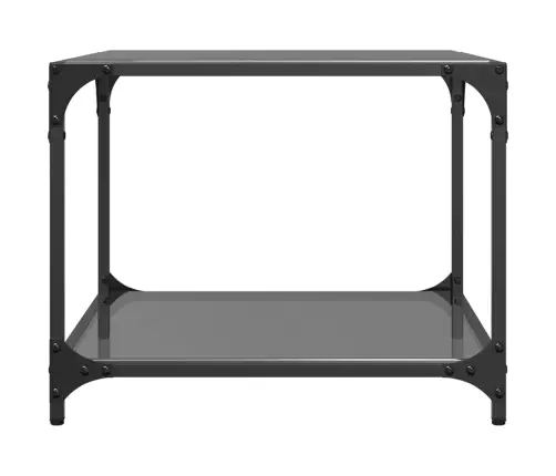 Kohvilaud, Must Klaasplaat, 50X50X40 cm Teras