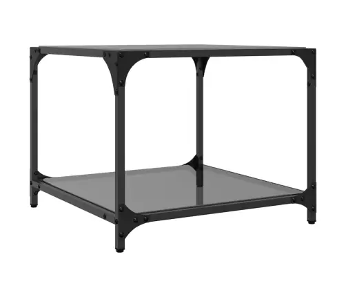 Kohvilaud, Must Klaasplaat, 50X50X40 cm Teras