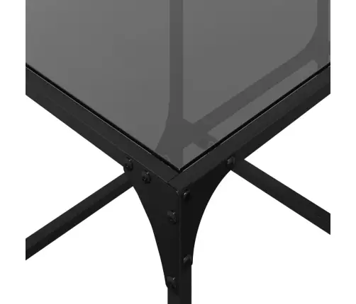 Kafijas Galdiņš Ar Melnu Stikla Virsmu, 78,5X40X40 Cm, Tērauds Vidaxl Kafijas Galdiņš Ar Melnu Stikla Virsmu, 78,5X40X40 Cm, Tērauds Vidaxl