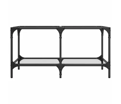 Kavos Staliukas Su Skaidriu Stalviršiu, 78,5X40X40cm Plienas