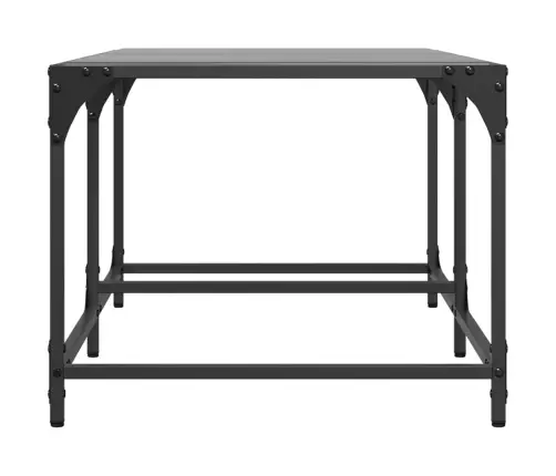 Kafijas Galdiņš Ar Melnu Stikla Virsmu, 98,5X50X40 Cm, Tērauds Vidaxl Kafijas Galdiņš Ar Melnu Stikla Virsmu, 98,5X50X40 Cm, Tērauds Vidaxl