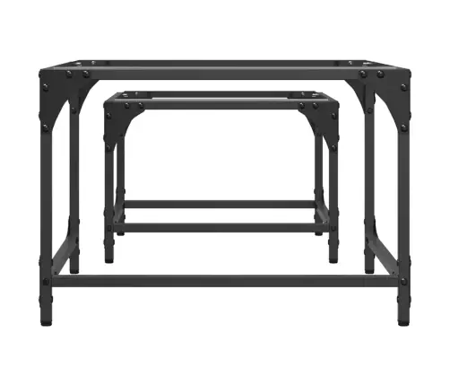 Üksteise Alla Mahtuvad Kohvilauad 2 Tk, Läbipaistev Klaasplaat Üksteise Alla Mahtuvad Kohvilauad 2 Tk, Läbipaistev Klaasplaat