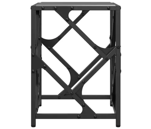 Kohvilaud, Must Klaasplaat, 30 X 30 X 41 cm Teras