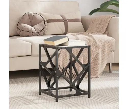 Kohvilaud, Must Klaasplaat, 30 X 30 X 41 cm Teras