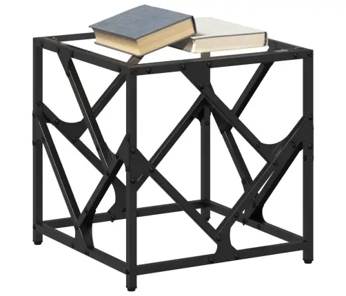 Kohvilaud, Läbipaistev Klaasplaat, 40X40X41 cm Teras