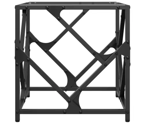 Kohvilaud, Läbipaistev Klaasplaat, 40X40X41 cm Teras