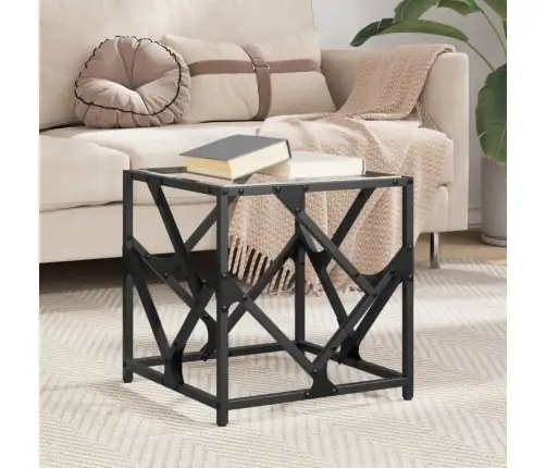 Kohvilaud, Läbipaistev Klaasplaat, 40X40X41 cm Teras