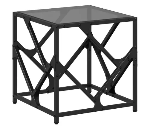 Kohvilaud, Must Klaasplaat, 40X40X41 cm Teras
