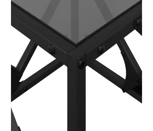 Kohvilaud, Must Klaasplaat, 40X40X41 cm Teras