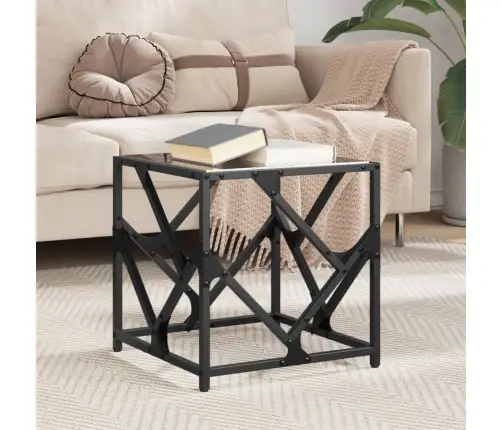 Kohvilaud, Must Klaasplaat, 40X40X41 cm Teras