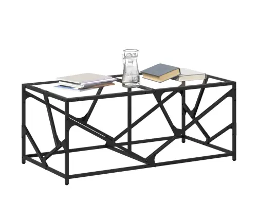 Kohvilaud, Läbipaistev Klaasplaat, 98,5 X 50 X 41 cm Teras