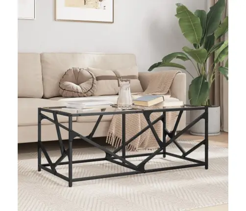 Kohvilaud, Läbipaistev Klaasplaat, 98,5 X 50 X 41 cm Teras