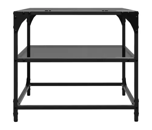 Kohvilaud, Must Klaasplaat, 50X50X45 cm Teras