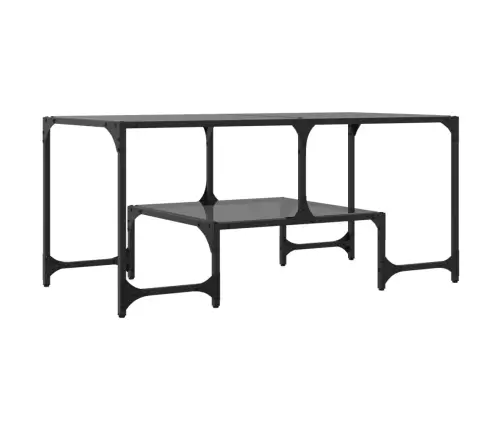 Kohvilaud, Must Klaasplaat, 98,5 X 50 X 45 cm Teras