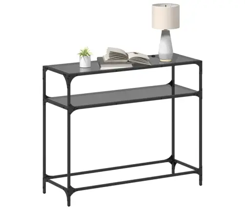 Konsolinis Staliukas Su Juodu Stalviršiu, 98X35X81cm Plienas