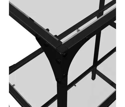 Kohvilaud, Läbipaistev Klaasplaat, 98X30X81 cm Teras