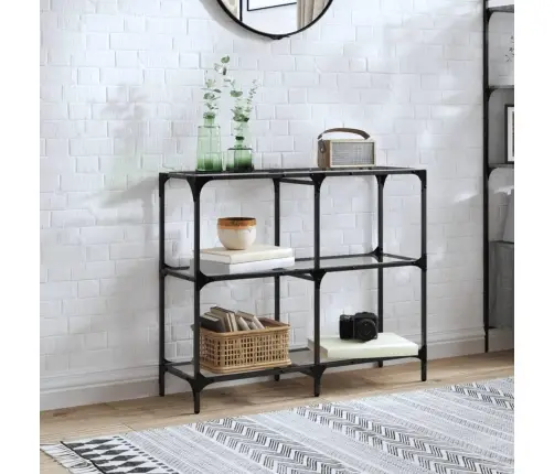 Kohvilaud, Läbipaistev Klaasplaat, 98X30X81 cm Teras