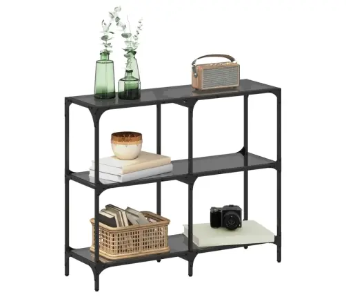 Kohvilaud, Must Klaasplaat, 98X30X81 cm Teras