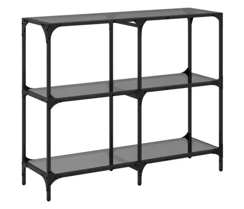 Kohvilaud, Must Klaasplaat, 98X30X81 cm Teras