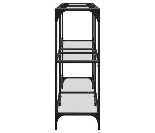 Konsoles Galdiņš, 118,5X30X81 Cm, Caurspīdīgs, Rūdīts Stikls Vidaxl