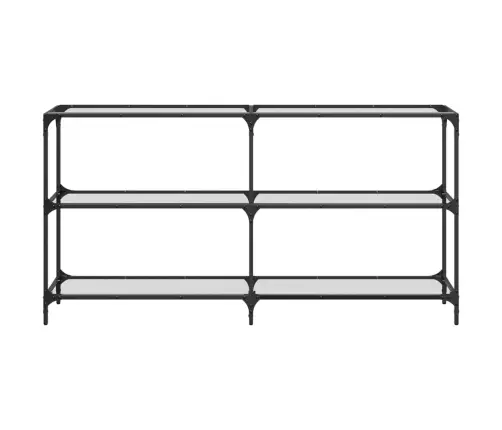 Konsoollaud, Läbipaistev Klaasplaat, 158,5X30X81 cm Teras