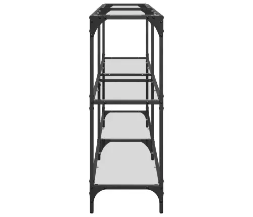 Konsoollaud, Läbipaistev Klaasplaat, 158,5X30X81 cm Teras