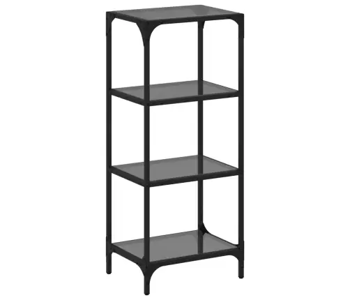 Lentyna Daiktams Su Stiklinėmis Lentynomis, 40X30X95cm Plienas