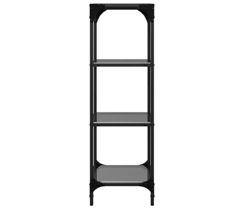 Lentyna Daiktams Su Stiklinėmis Lentynomis, 40X30X95cm Plienas