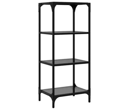 Lentyna Daiktams Su Stiklinėmis Lentynomis, 40X30X95cm Plienas