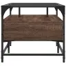 Kohvilaud Klaasplaadiga, Pruun Tamm, 98,5X50X45 cm Teras Kohvilaud Klaasplaadiga, Pruun Tamm, 98,5X50X45 cm Teras