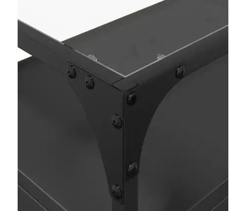 Klaasplaadiga Telerikapp, Must, 60 X 35 X 51 cm Tehispuit