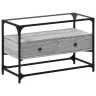 Klaasplaadiga Telerikapp Hall Sonoma Tamm 80X35X51 Cm Tehispuit