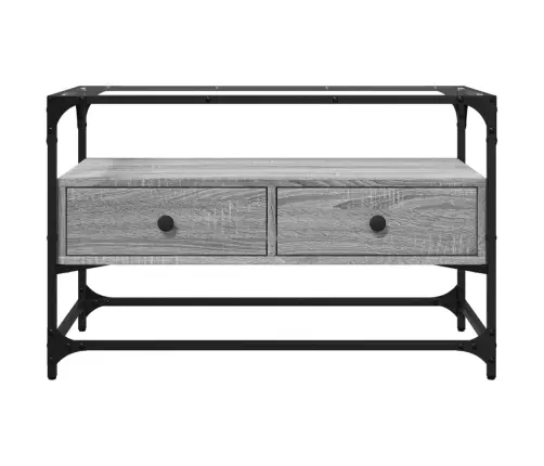 Klaasplaadiga Telerikapp Hall Sonoma Tamm 80X35X51 Cm Tehispuit