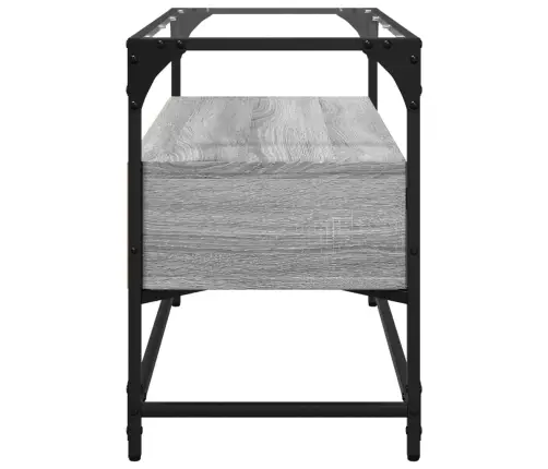 Klaasplaadiga Telerikapp Hall Sonoma Tamm 80X35X51 Cm Tehispuit