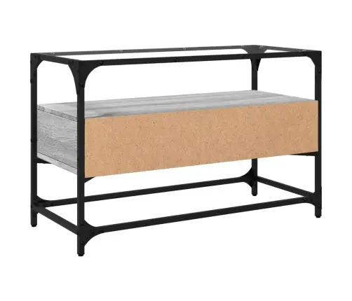 Klaasplaadiga Telerikapp Hall Sonoma Tamm 80X35X51 Cm Tehispuit
